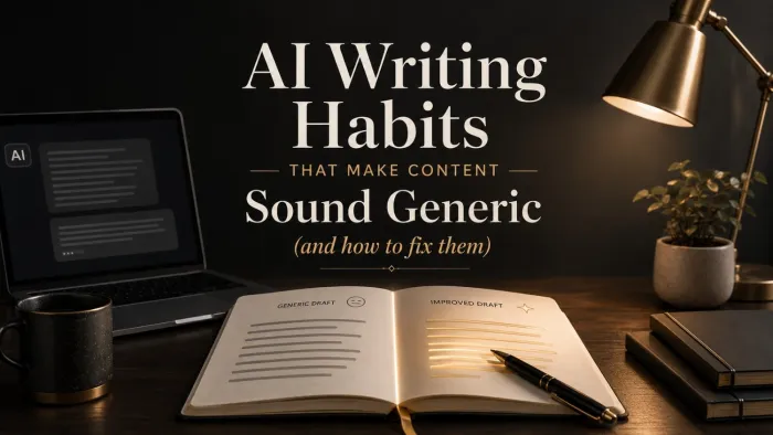AI Writing Habits That Make Content Sound Generic (and how to fix them)