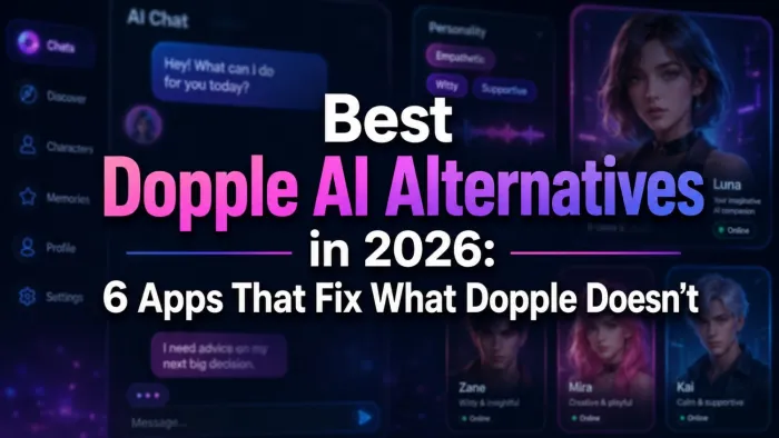 Best Dopple AI Alternatives in 2026: 6 Apps That Fix What Dopple Doesn’t