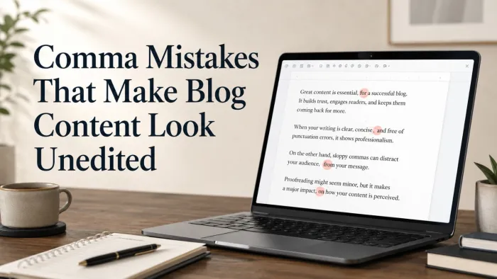 Comma Mistakes That Make Blog Content Look Unedited