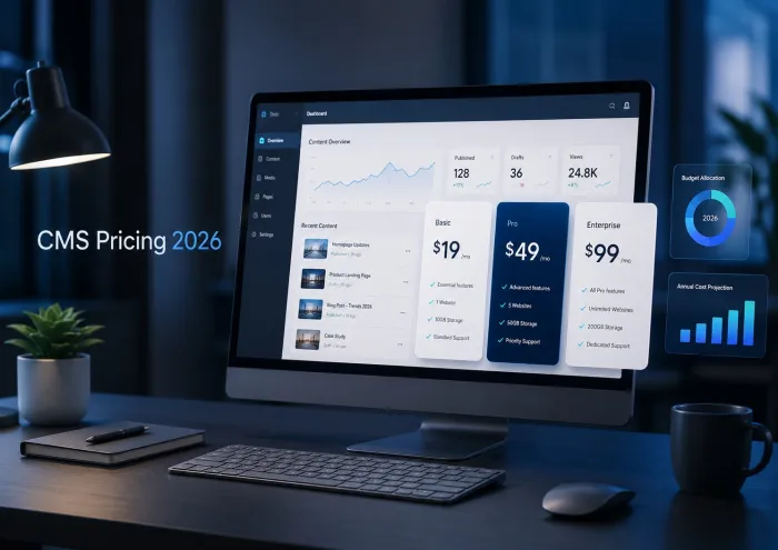 Content Management System Pricing and Software Cost Guide for 2026