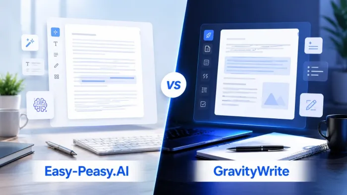 Easy-Peasy.AI vs GravityWrite Two eight-dollar tools, two very different philosophies.