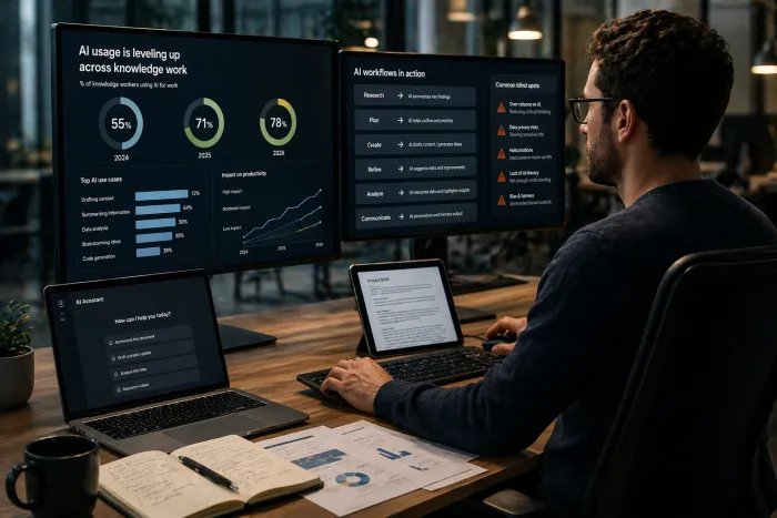 How Knowledge Workers Are Really Using AI in 2026: Data, Workflows, and Blind Spots