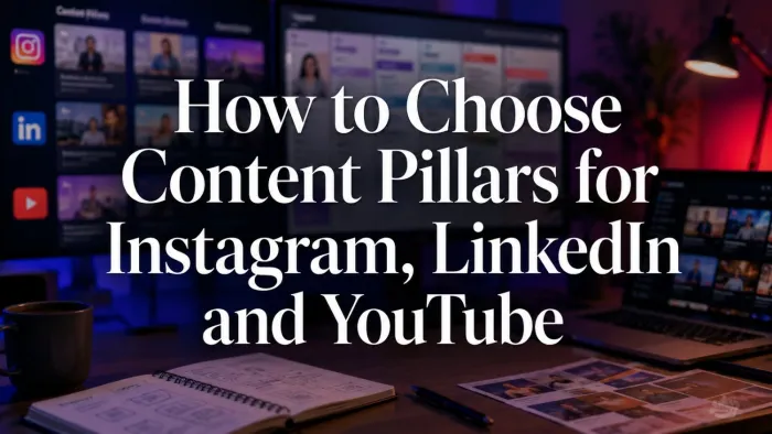 How to Choose Content Pillars for Instagram, LinkedIn and YouTube