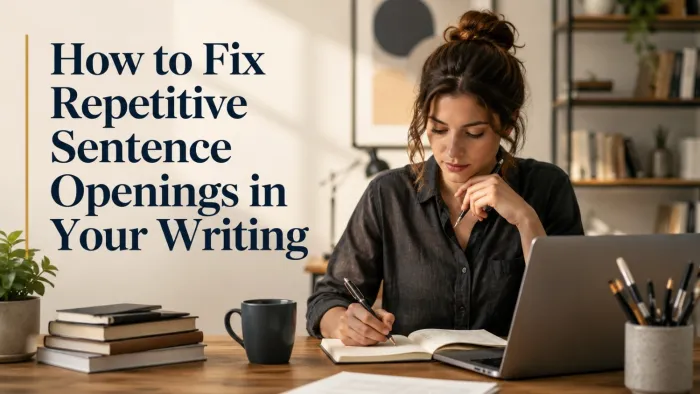 How to Fix Repetitive Sentence Openings in Your Writing