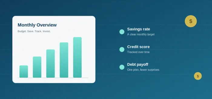 Title: Personal finance overview illustration - Description: Personal finance overview illustration