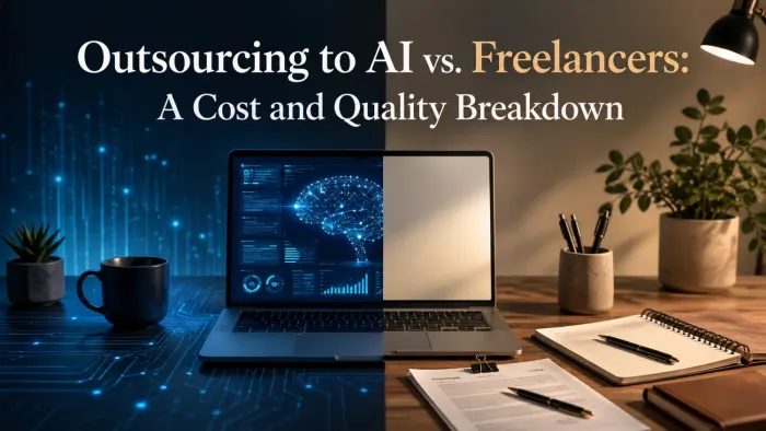 Outsourcing to AI vs. Freelancers: A Cost and Quality Breakdown