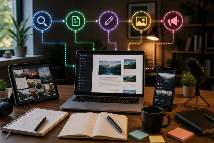 The New Creator Stack: AI Research, Writing, Editing, and Distribution