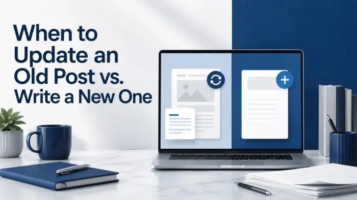 When to Update an Old Post vs. Write a New One