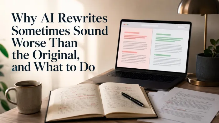 Why AI Rewrites Sometimes Sound Worse Than the Original, and What to Do